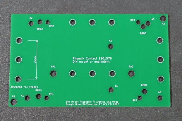 Raspberry Pi Arduino BeagleBone DIN Rail Mount