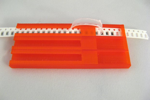 Set of 7 SMD SMT tape reel holders, trays 8mm 12mm 16mm (old)