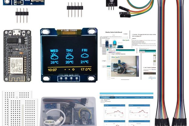 ESP8266 Weather Station Kit with Temperature