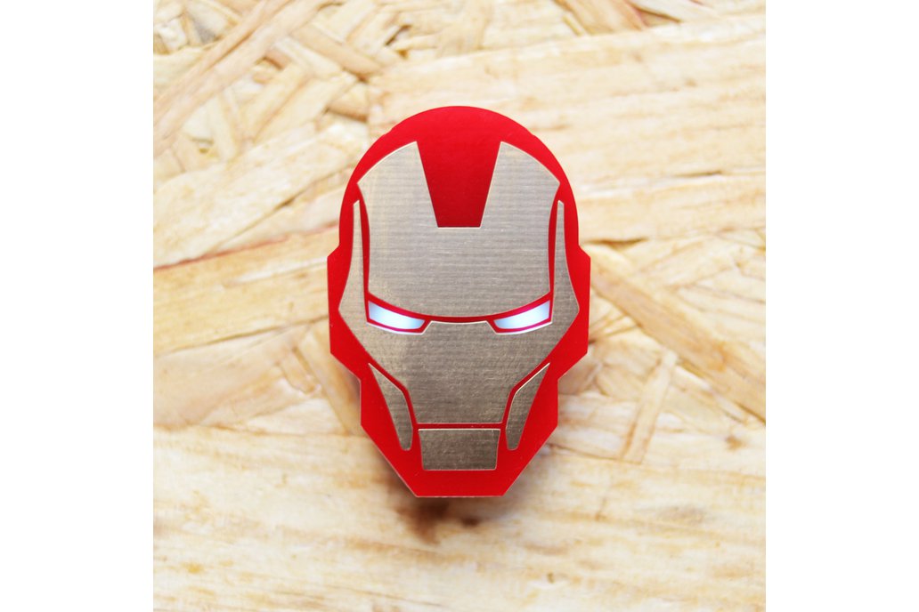 Iron Man Electronic Pin Badge 1