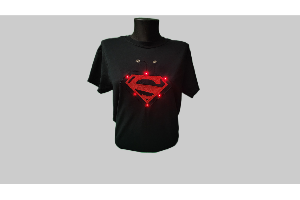 Kryptonian LED shirt. 1