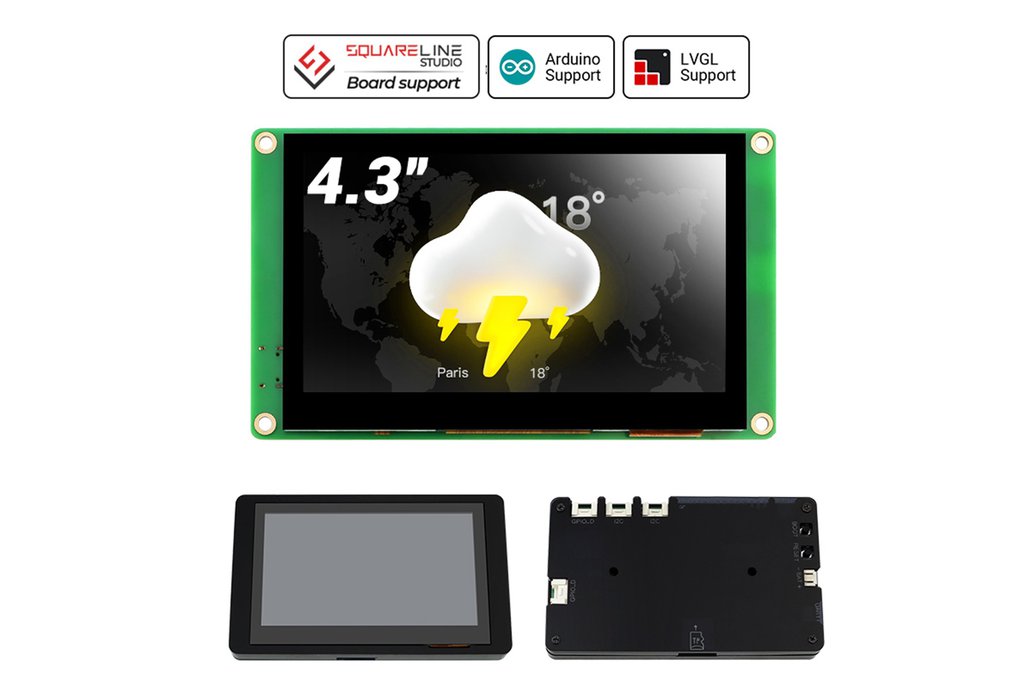 CrowPanel 4.3"-320*240 HMI Pico RP2040 Touchscreen 1