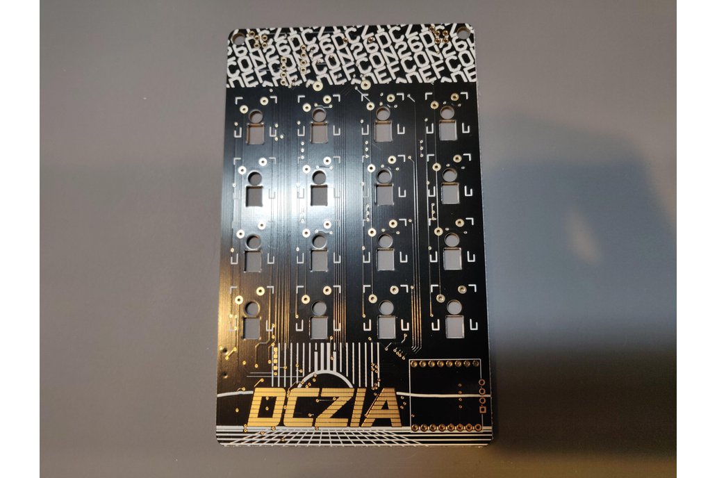 DCZia Mechanical Keyboard Badge Blank PCB 1