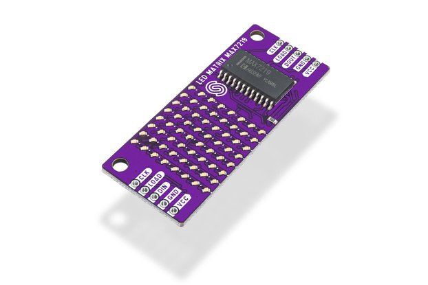 8x8 LED matrix Purple MAX7219 board