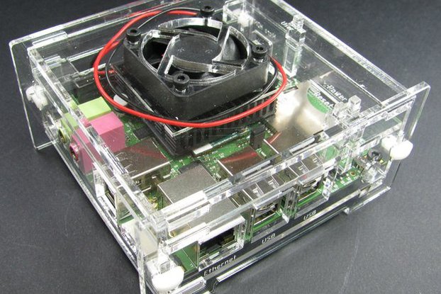 ODroid-X Enclosure with Fan Mount - Clear