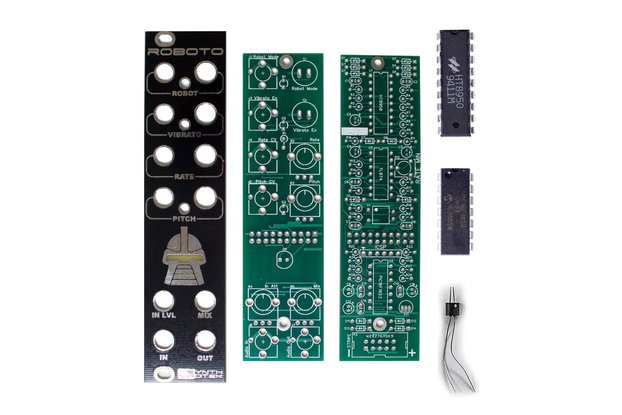 Roboto PCBs, Panel & ICs - Robot Voice Changer PCB