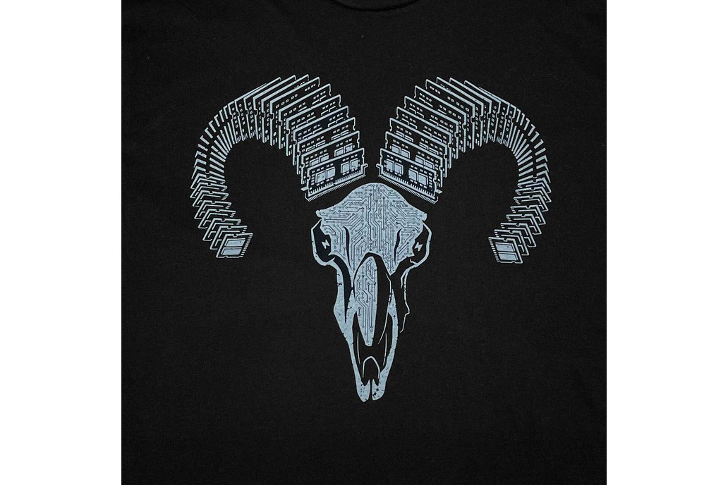 RAM Chips Skull Graphic T-shirt for Men 1