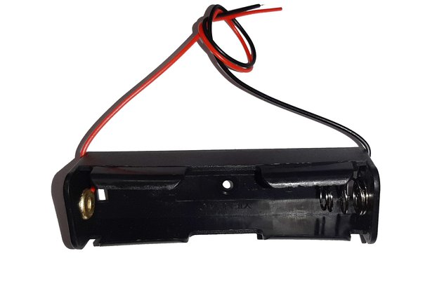 Holder f. 1x18650 (3,7V) with 15cm cable