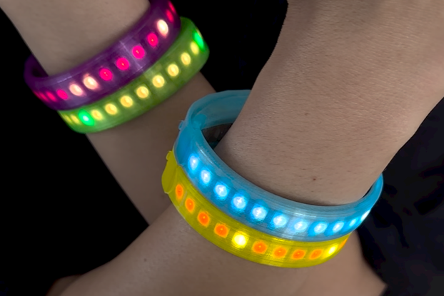 Neon audio sync glow LED wristband/bracelet