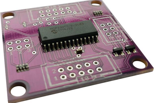 16-bit i2c GPIO expander board for Arduino