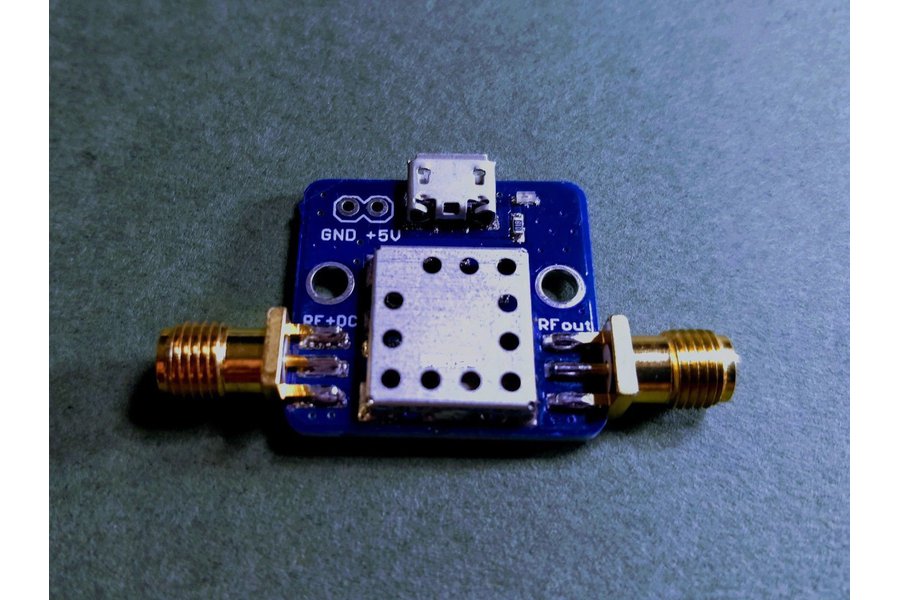 1575 MHz GPS L1 Band Pass Filter w/ BIASTEE +3.3V from gpio on Tindie