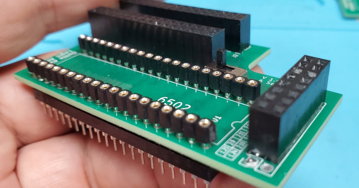 a2-6502 logic analyzer adapter board