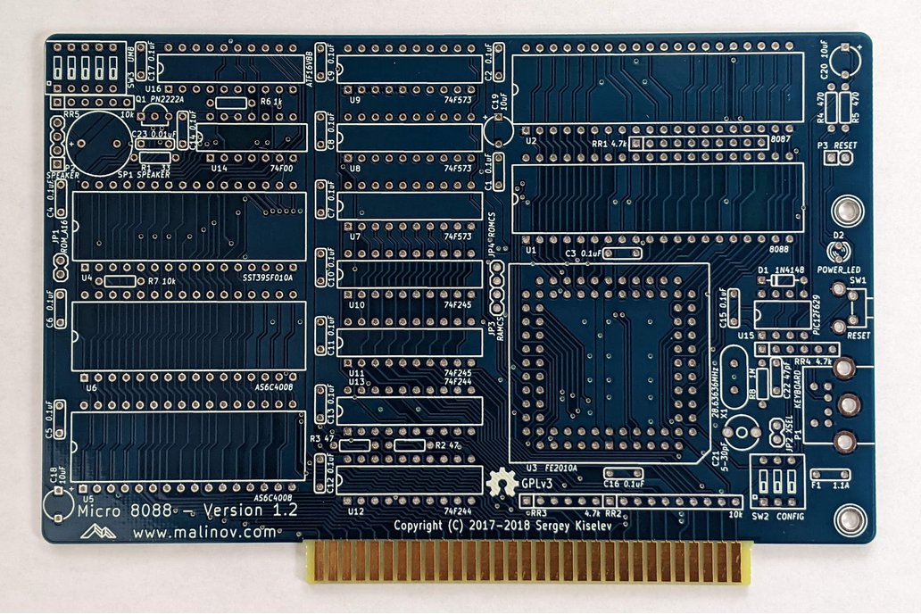 Micro 8088 - IBM XT Compatible Processor Board 1