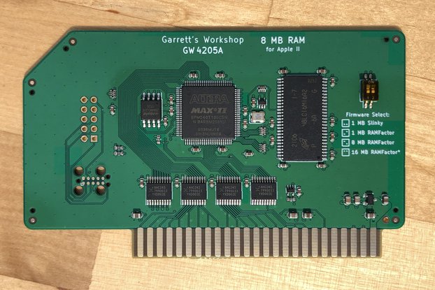 GR8RAM -- 8 MB RamFactor/Slinky RAM for Apple II