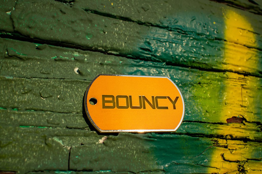 Orange PCB charm "Bouncy" w/Variety Pack 1