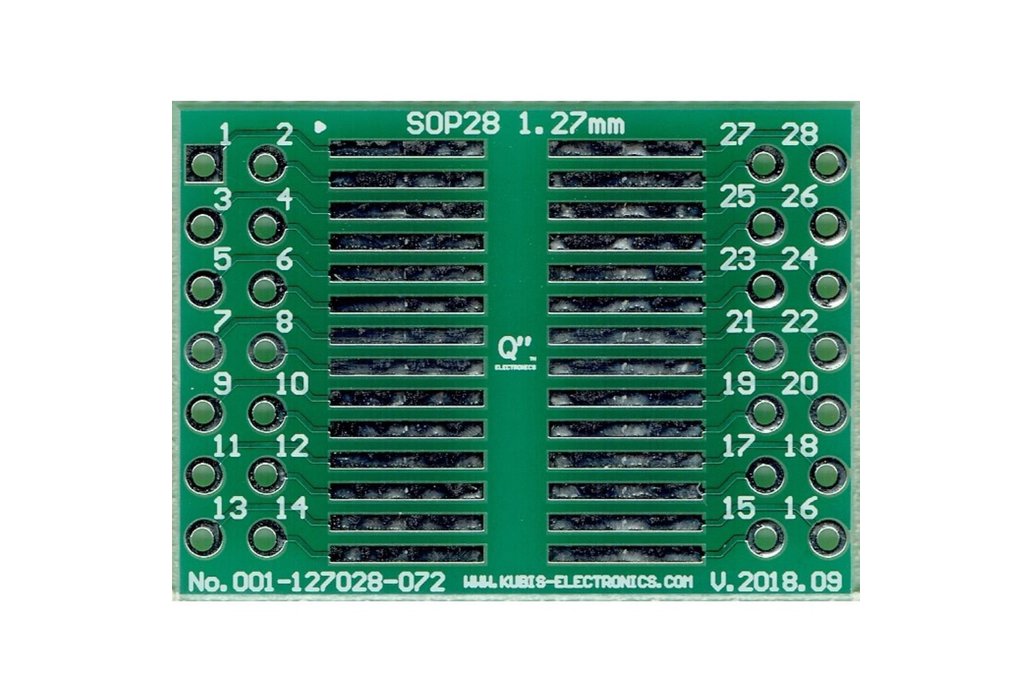 SO28, SOP28, SOIC28 1.27mm(0.05") to 2 x IDC2x7 1