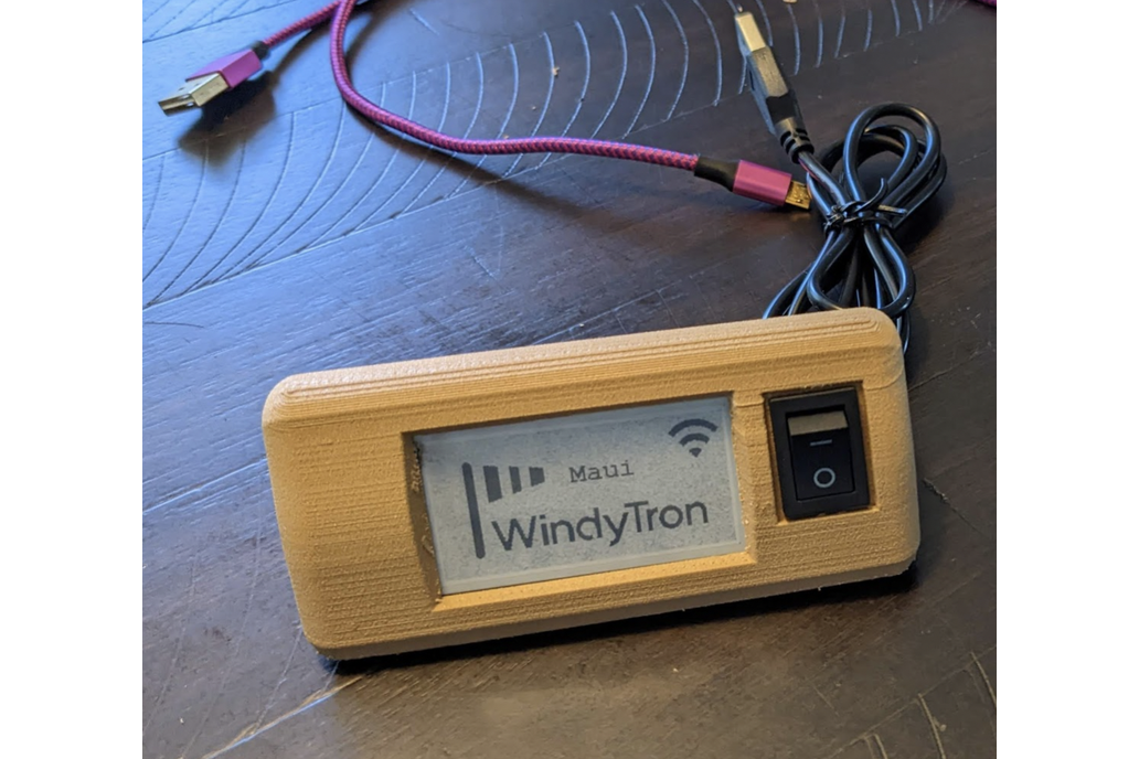 WindyTron Capsule - Eink Wind Display 1