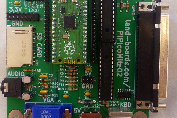 Raspberry Pi Pico Card with VGA, Sound, Kbd Ver 2