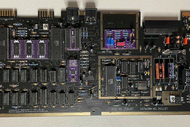 Commodore 64 250407 Motherboard - Fully Populated!