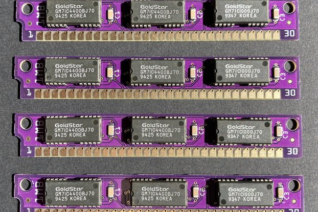 PurpleRAM 4MB (1MB x 4) parity 30pin DRAM SIMM kit