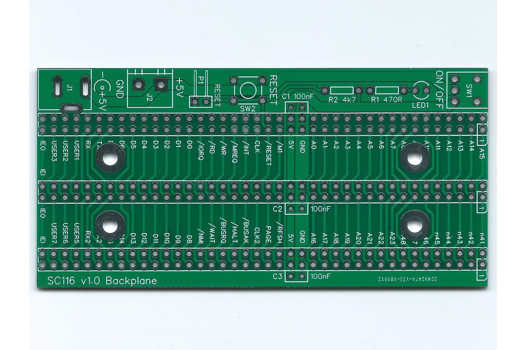 SC116 Backplane Board for RC2014 1