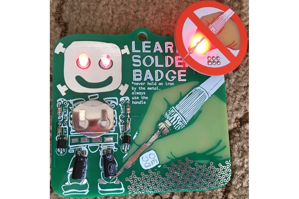 Learn to solder badge 1