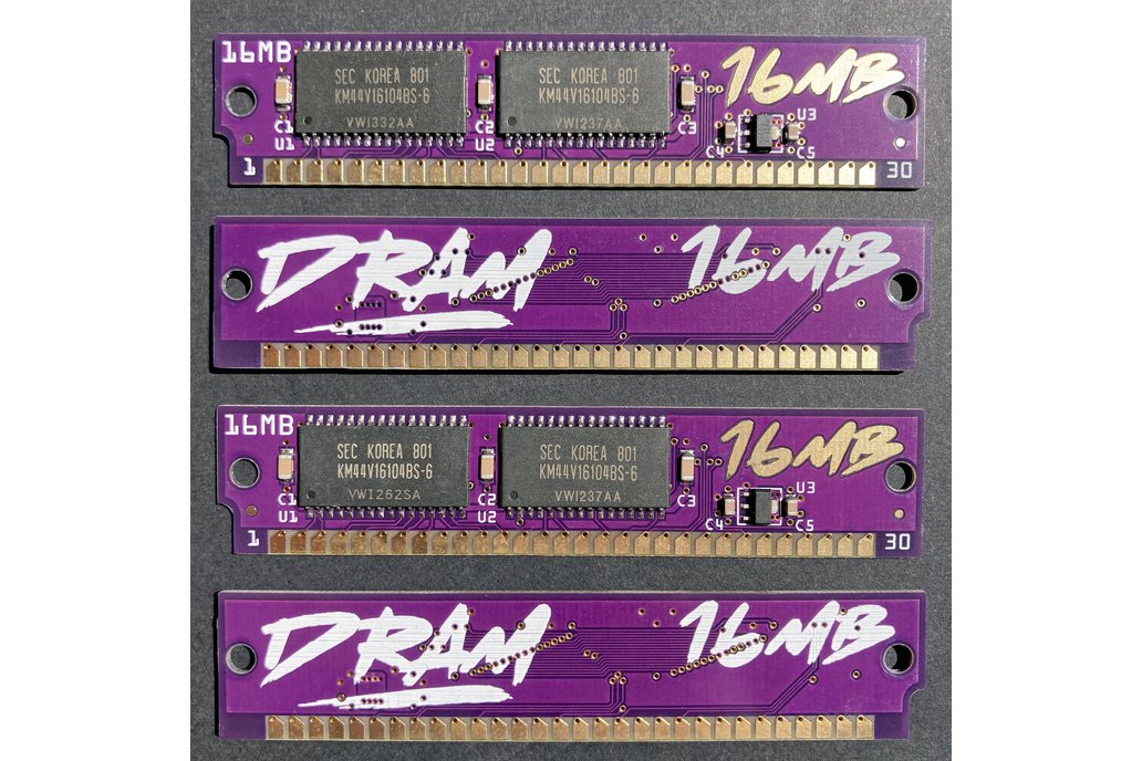 PurpleRAM 64MB (16MB x 4) 30-pin DRAM SIMM kit 1