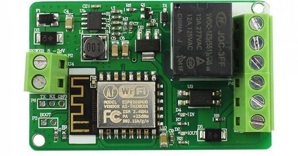 ESP8266 10A 220V Network Relay WIFI Module Input DC 7V-30V [WIFI