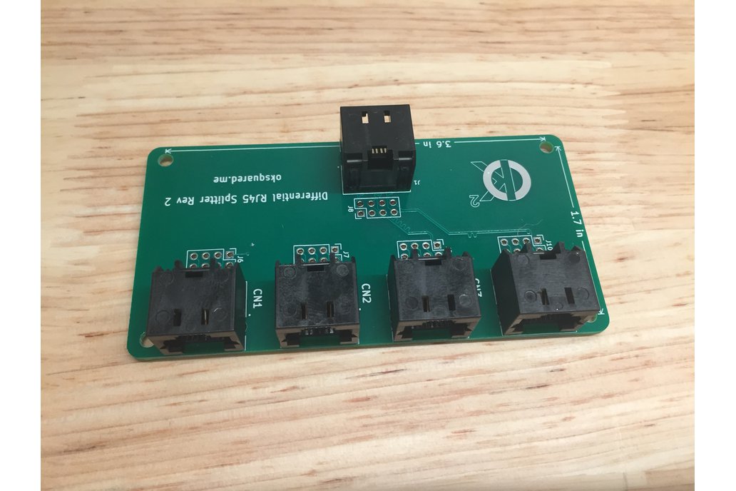 Differential Neopixel RJ45 splitter from oksquared on Tindie