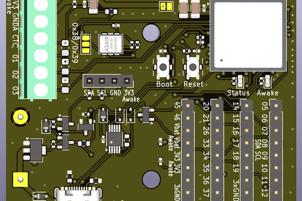 ESP32 sensor board 3 years on 3xAA batteries