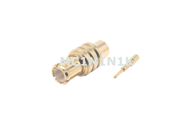 MCX Plug Straight Connector Crimp MC1N1N1K - 4pcs