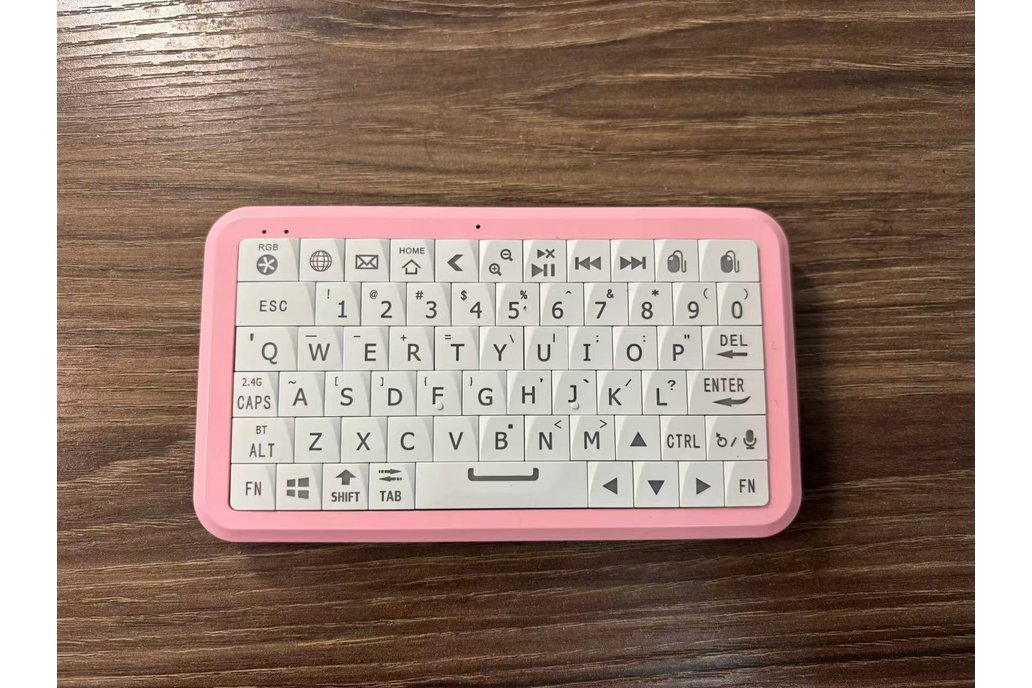 small keyboard with a motion sensing mouse（Pink W） 1