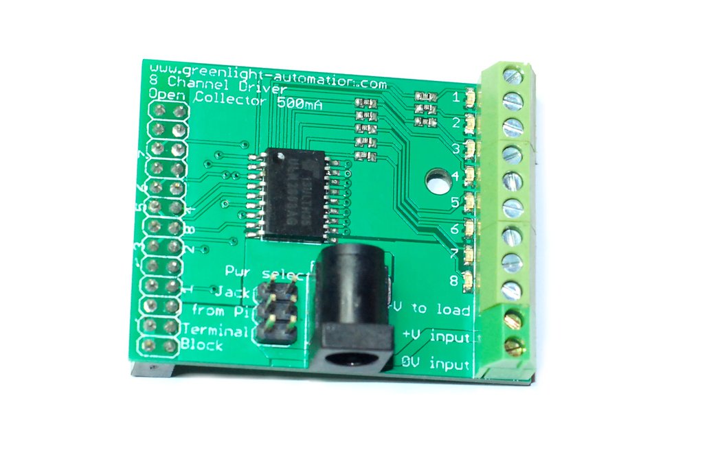 Eight Channel driver board for Raspberry Pi 1
