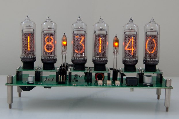 Nixie Clock with 7 replaceable tubes IN-14