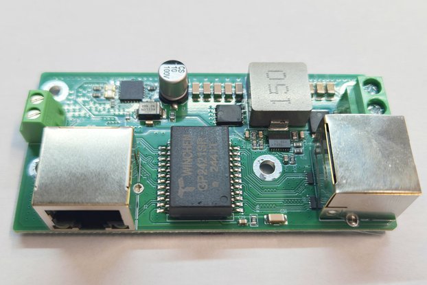 Industrial 60W 1Gbps PoE splitter (12V + 5V out)