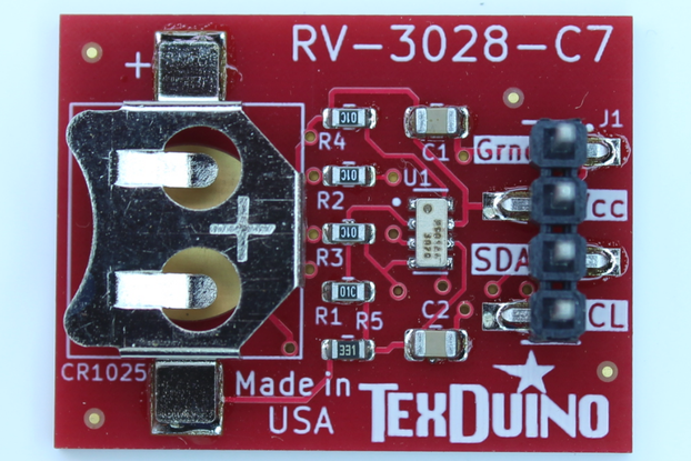 RV-3028-C7 RTC with replaceable battery