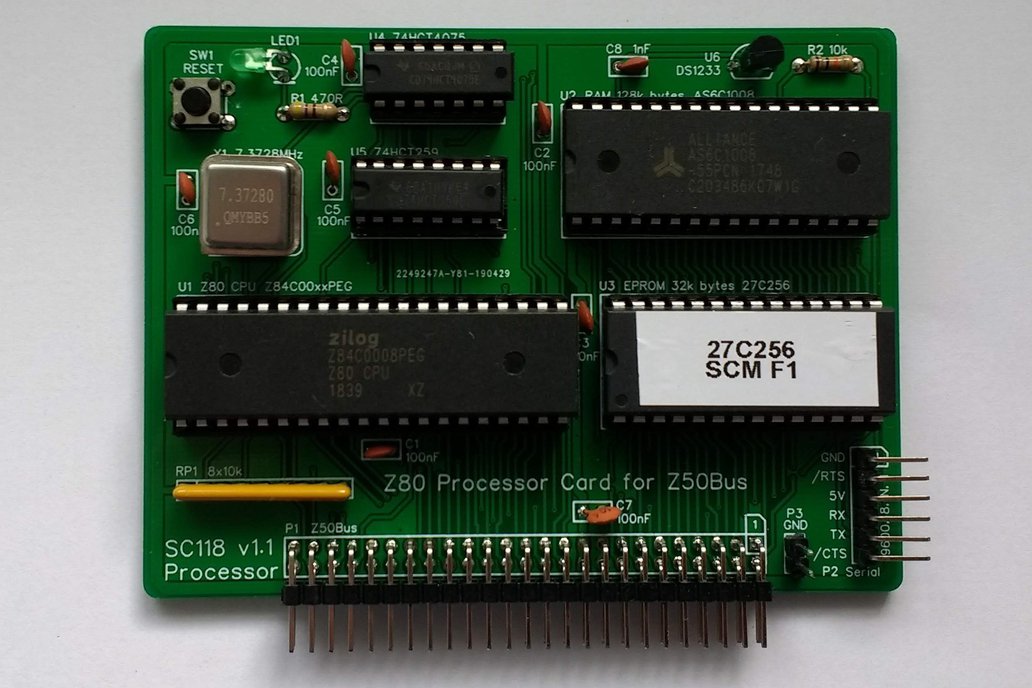 SC118 Z80 Processor Card Kit for Z50Bus 1