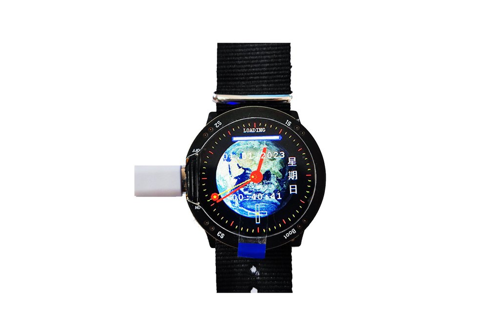 Pi Pico RP2040  1.28-inch TFT display watch board 1