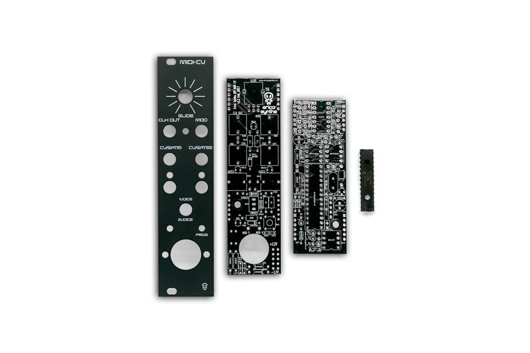 Erica Synths MIDI-CV II PCBs, Panel and IC 1