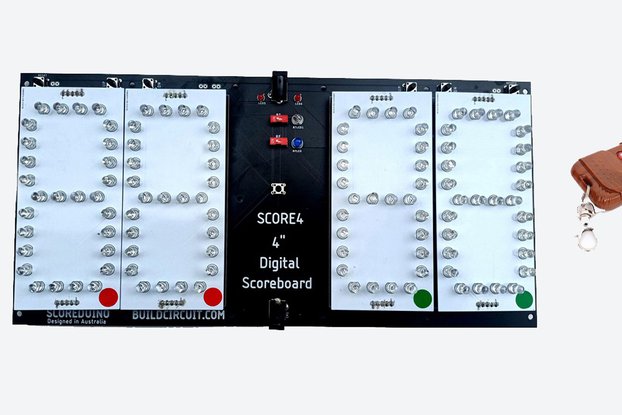 DIY Digital Scoreboard With 4 digits LED displays