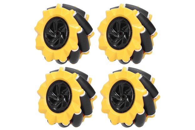 2 pairs of 80mm Mecanum wheels DIY toy components