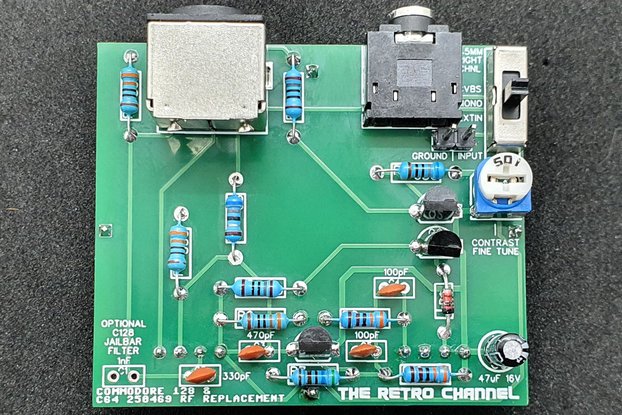 Shortboard Commodore 64 and 128 RF Replacement V2