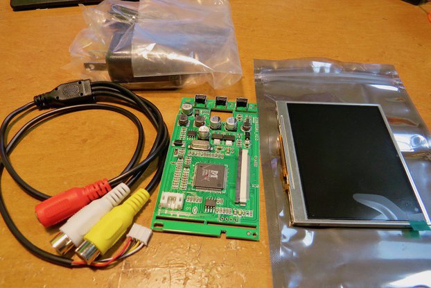 3.5 inch 4:3 NTSC/PAL color video monitor kit