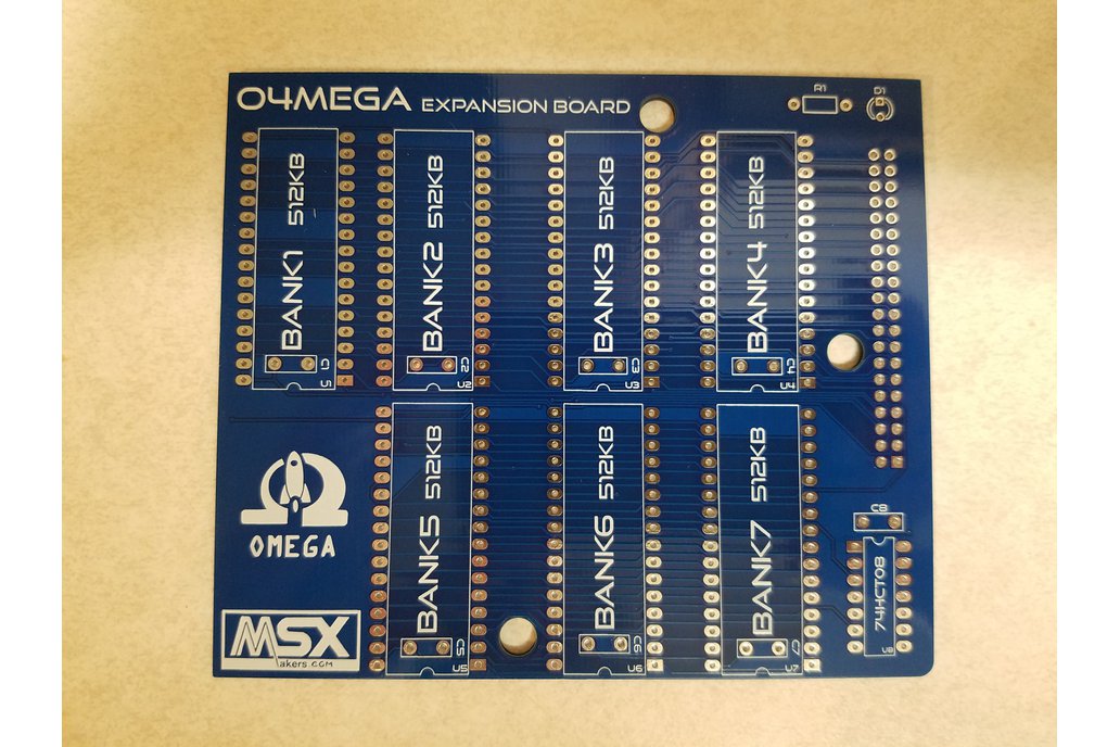 O4MEGA Omega MSX RAM Expansion, DIY Project, PCB 1