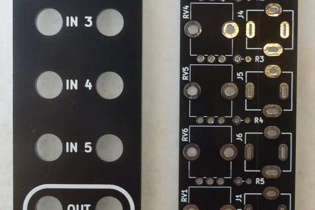 Eurorack 5 Channel Mixer (PCB Only)