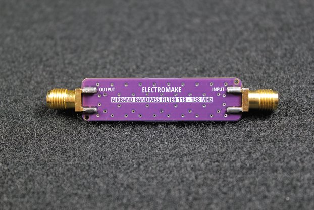 Airband Bandpass Filter 118 MHz - 138 MHz