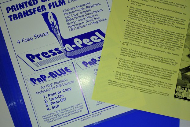 Press-n-Peel Blue PCB Film