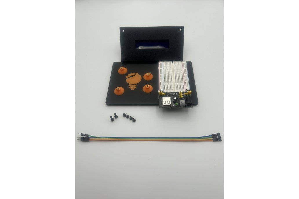 Arduino Uno Project Breadboard With 16x2 I2C LCD 1