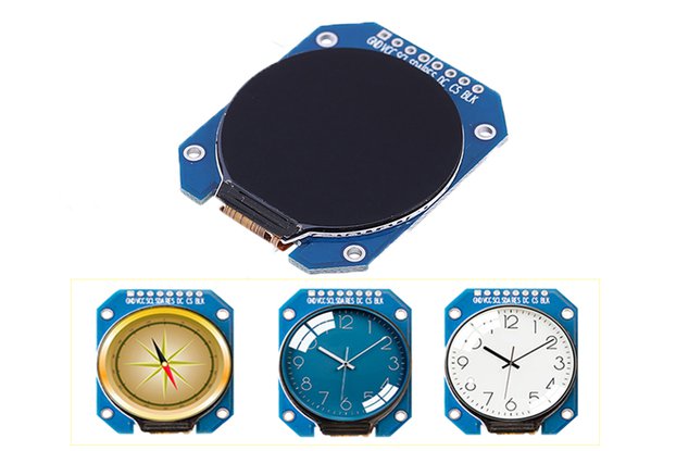 1.28inch TFT Round LCD Display Module_GY18320