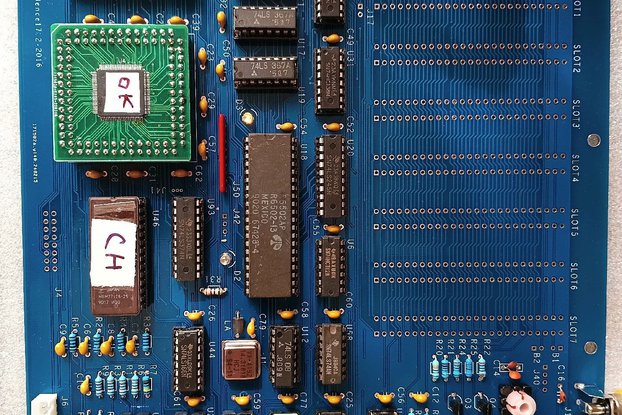 Apple II Classic Tribute Motherboard with CPLD
